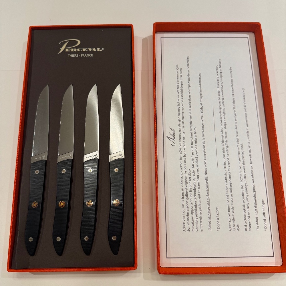 NEW Adret Perceval Knife Set of 4
